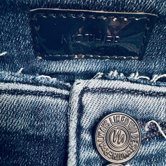 Mother The Triple Stack Insider Ankle in Chick Flick Wash Jeans Belted Size 26 - Picture 11 of 15